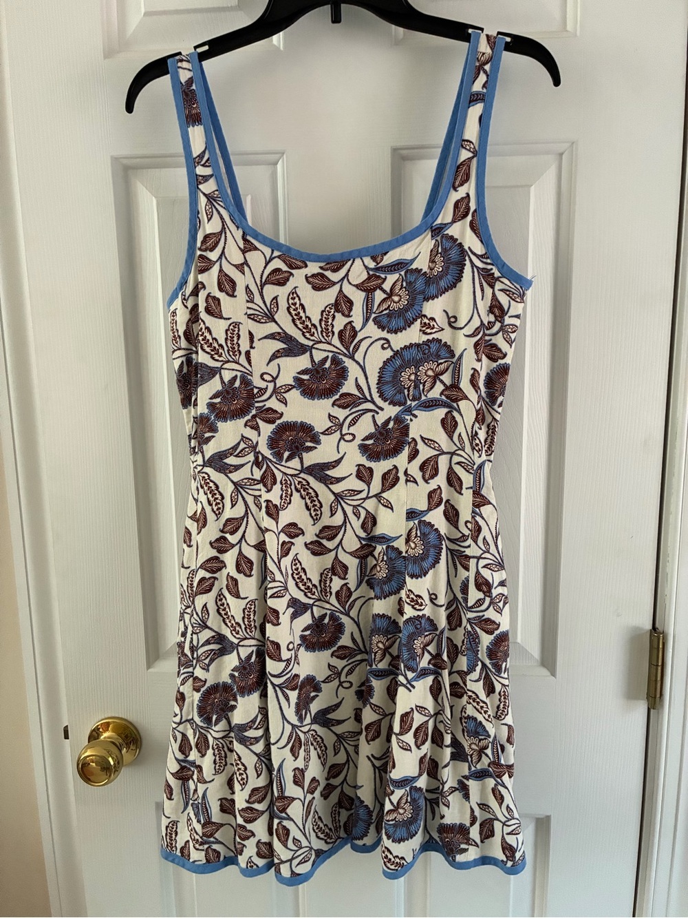 Rachael Zoe Blue-Trim Floral Tank Dress - Women - Size 8